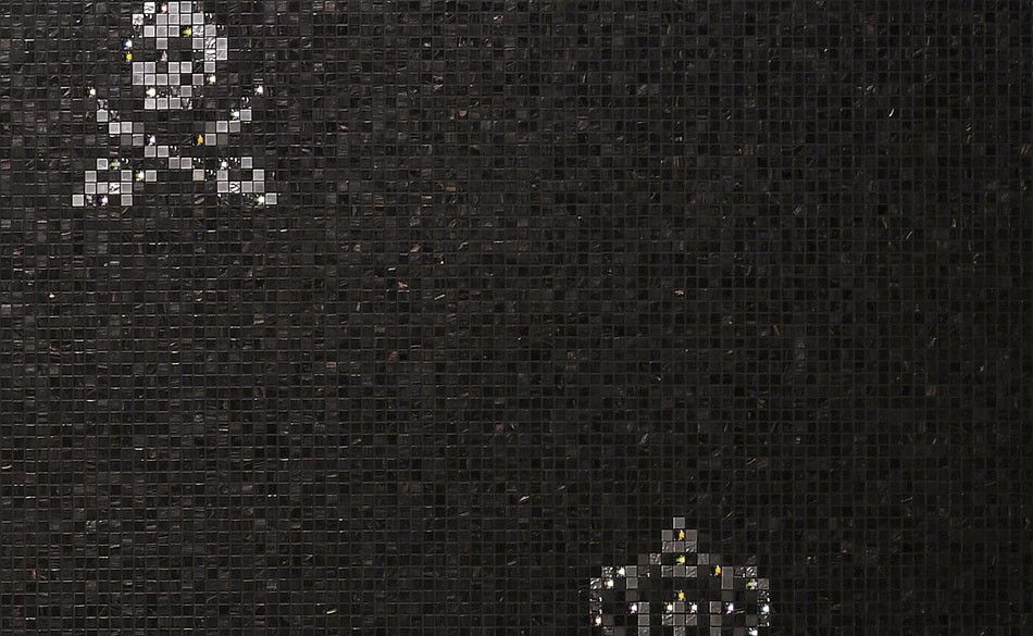Bisazza / Mosaico - Decorations / Skulls & Crowns Black (Luxe)