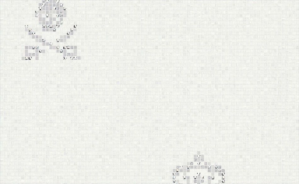 Bisazza / Mosaico - Decorations / Skulls & Crowns White (Luxe)