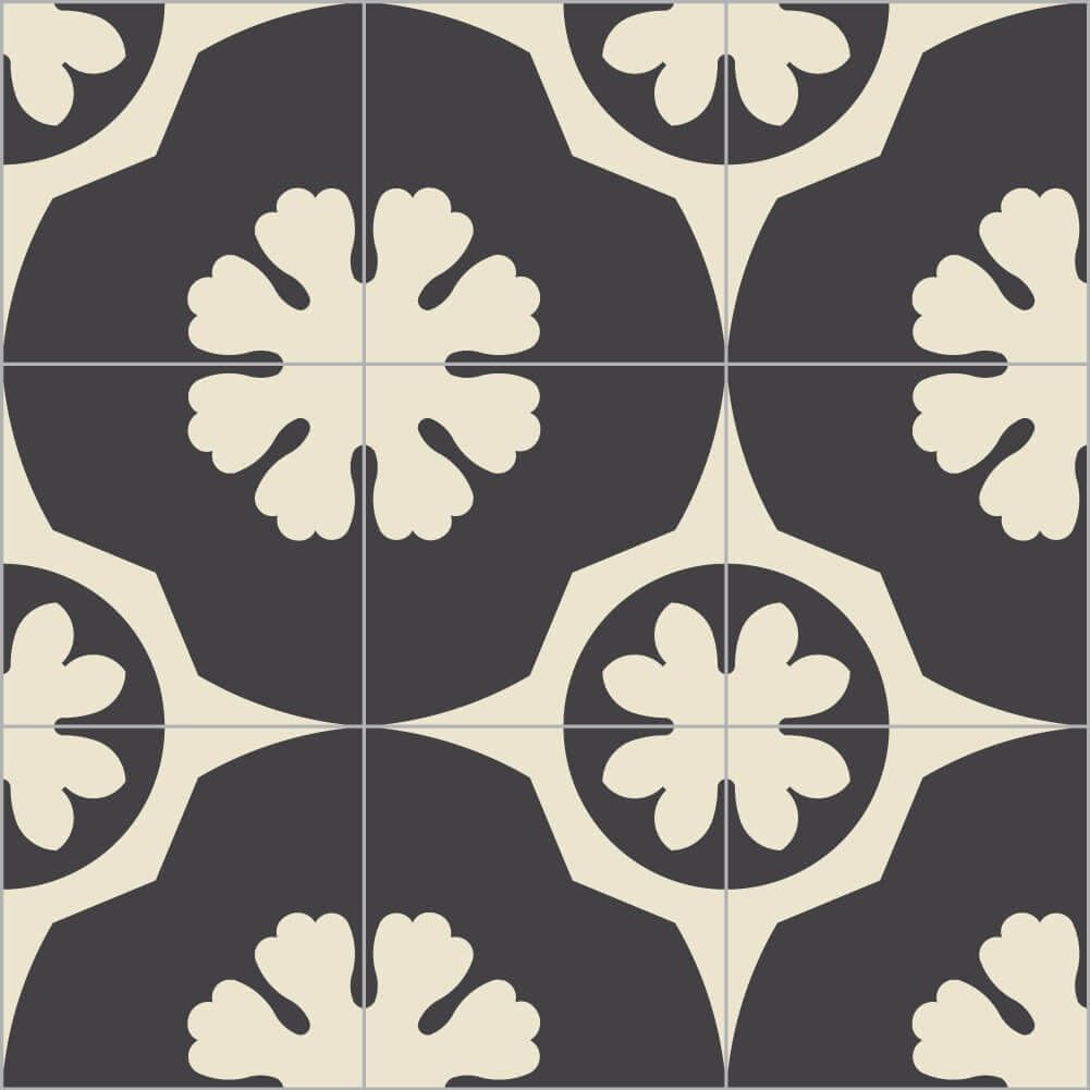 Bisazza / Cementiles / Twiggy Nero