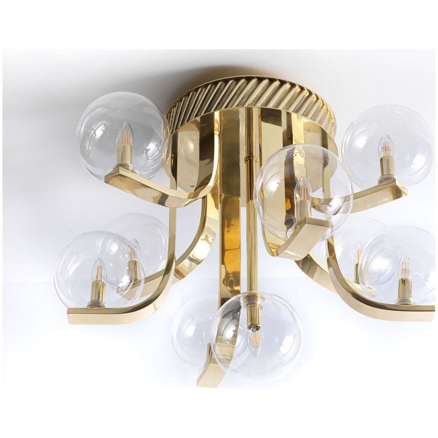 Badari / Semi-Flush Mounts / Bubble A5-BU-BR-GL