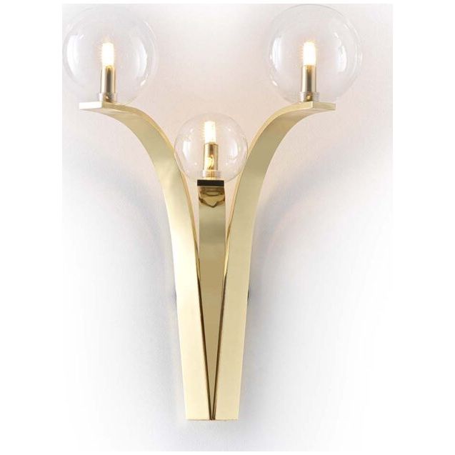 Badari / Wall Sconces / Bubble A4-BU-BR-GL