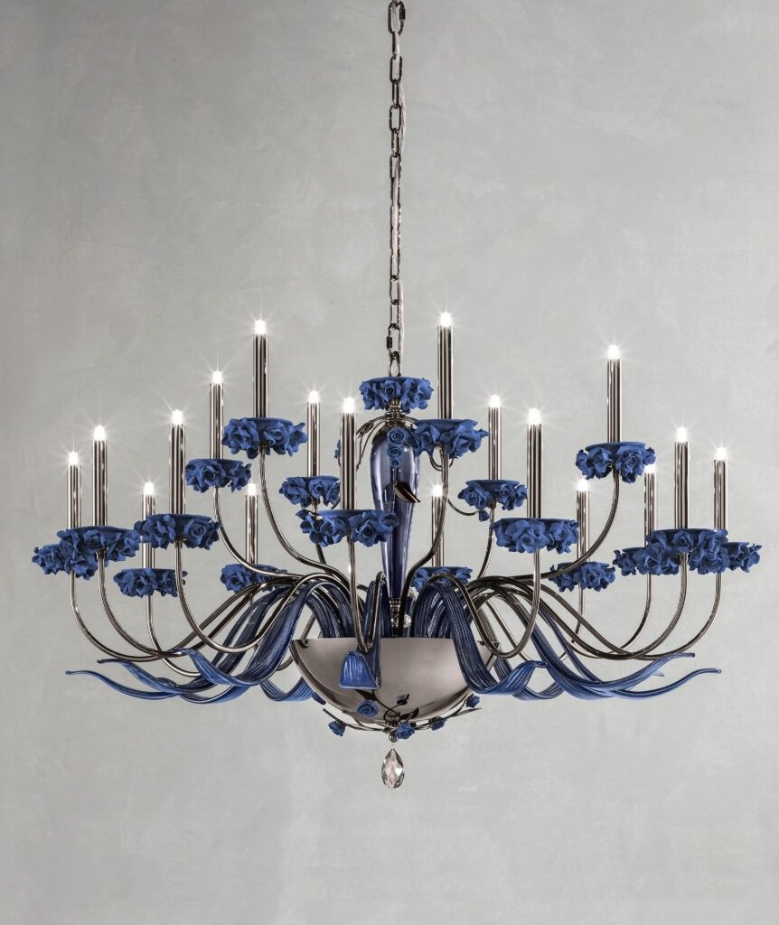 Euroluce Lampadari / Chandeliers / Bora L12+6 Blue