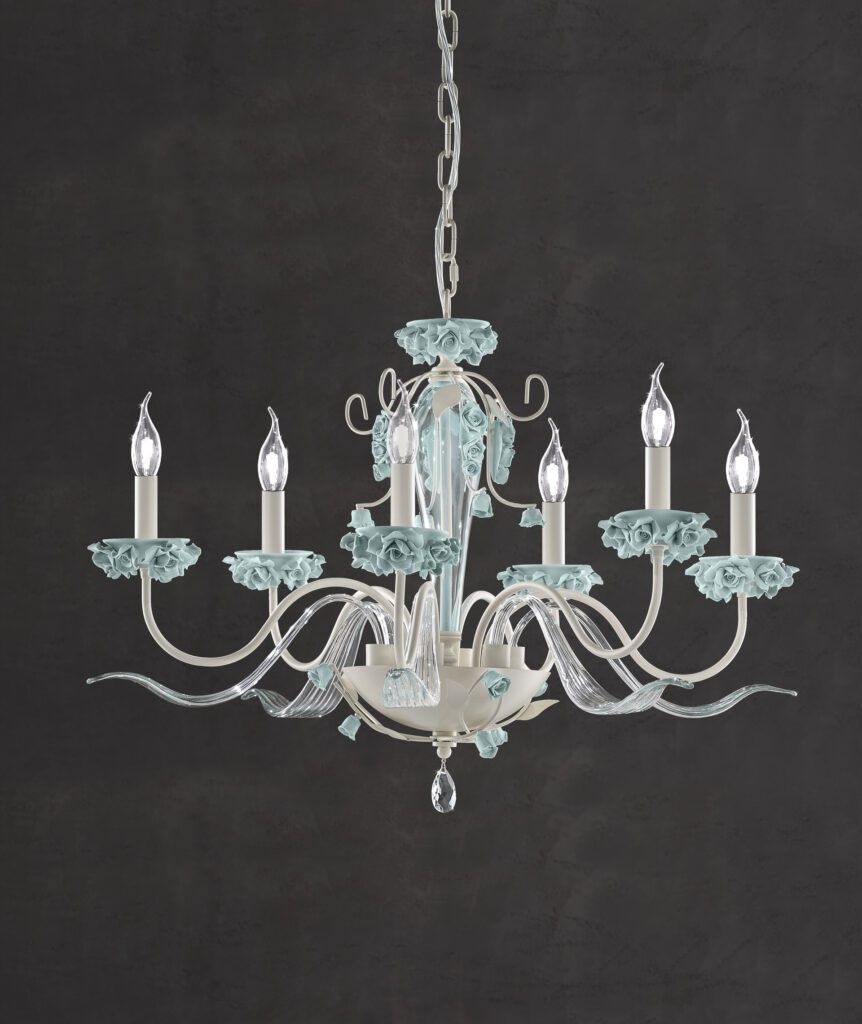 Euroluce Lampadari / Chandeliers / Bora L6 Tiffany Bright