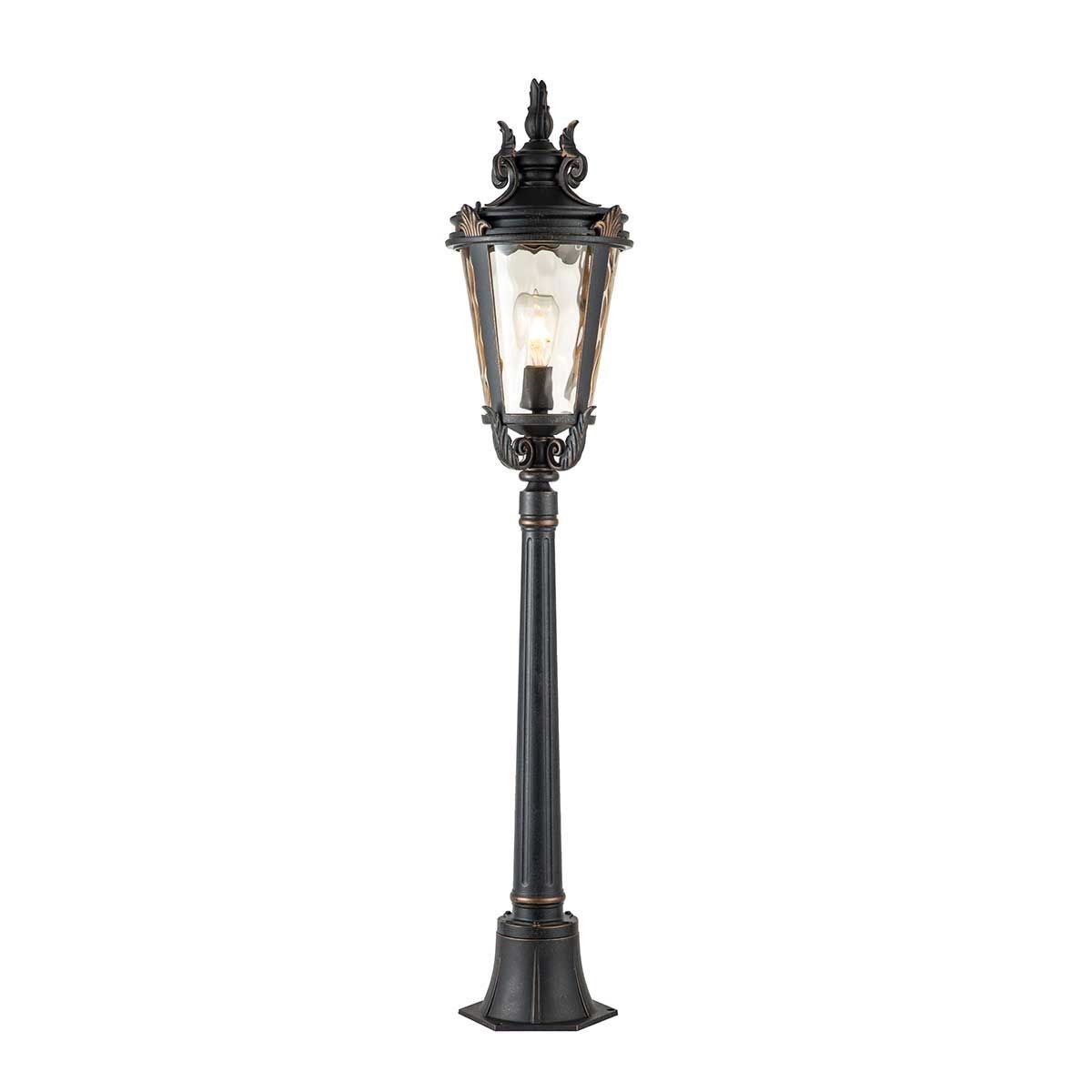 Elstead Lighting / Outdoor Post Lights / Baltimore 1 Medium Pillar Weathered Bronze