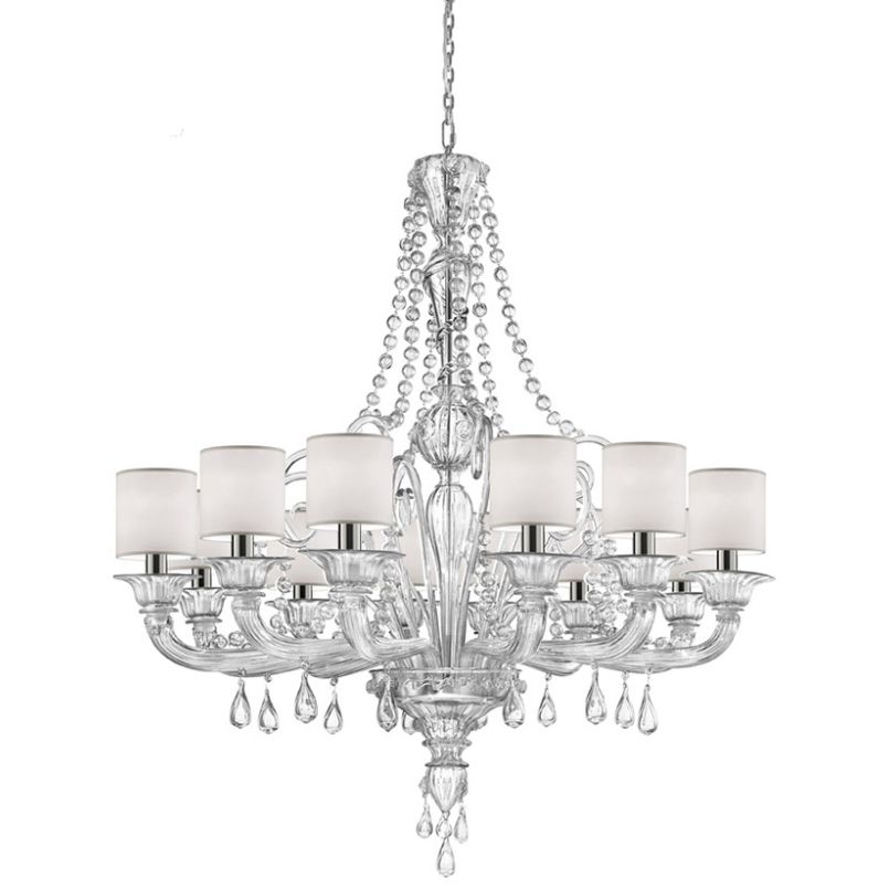 Glass & Glass Murano / Chandeliers / Contemporary Venetian chandeliers C-2304/12P