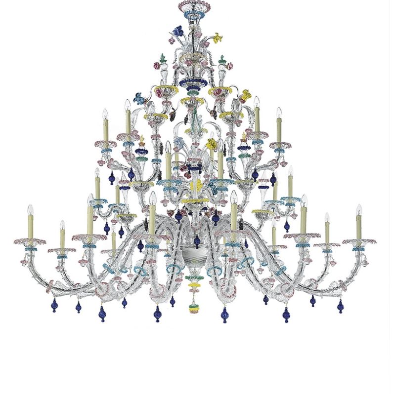 Glass & Glass Murano / Chandeliers / Traditional Venetian chandeliers C-26105/24