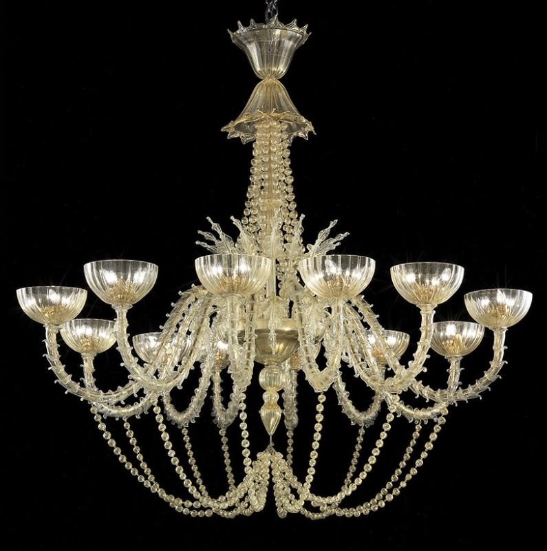 Glass & Glass Murano / Chandeliers / Traditional Venetian chandeliers C-2772/36