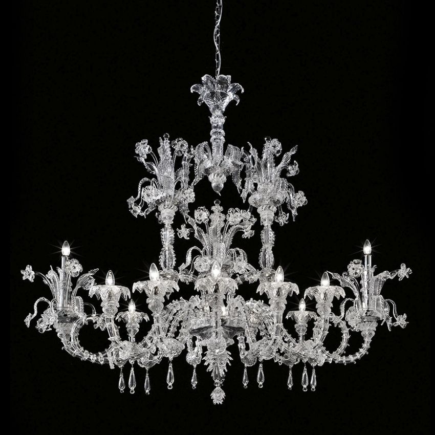 Glass & Glass Murano / Chandeliers / Traditional Venetian chandeliers C-2858/12