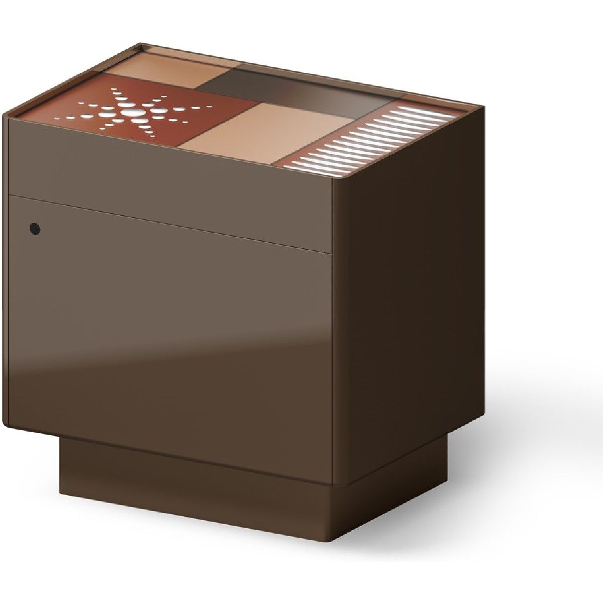 Arte Veneziana / Nightstands & Bedside Tables / Coconut Slab Contemporary FNS-LDC-110-81