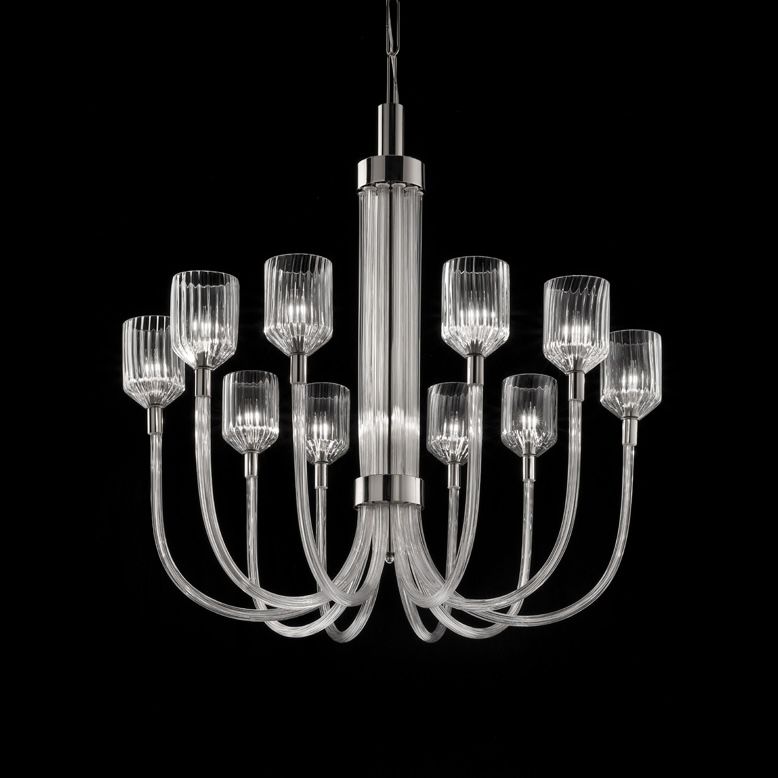 Glass & Glass Murano / Chandeliers / Contemporary Venetian C-Flute