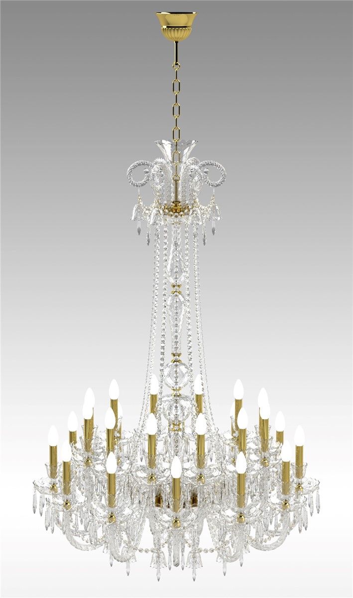 Italian Luxury Lighting / Chandeliers / Elegance Crystal 24 Lights D1200 024