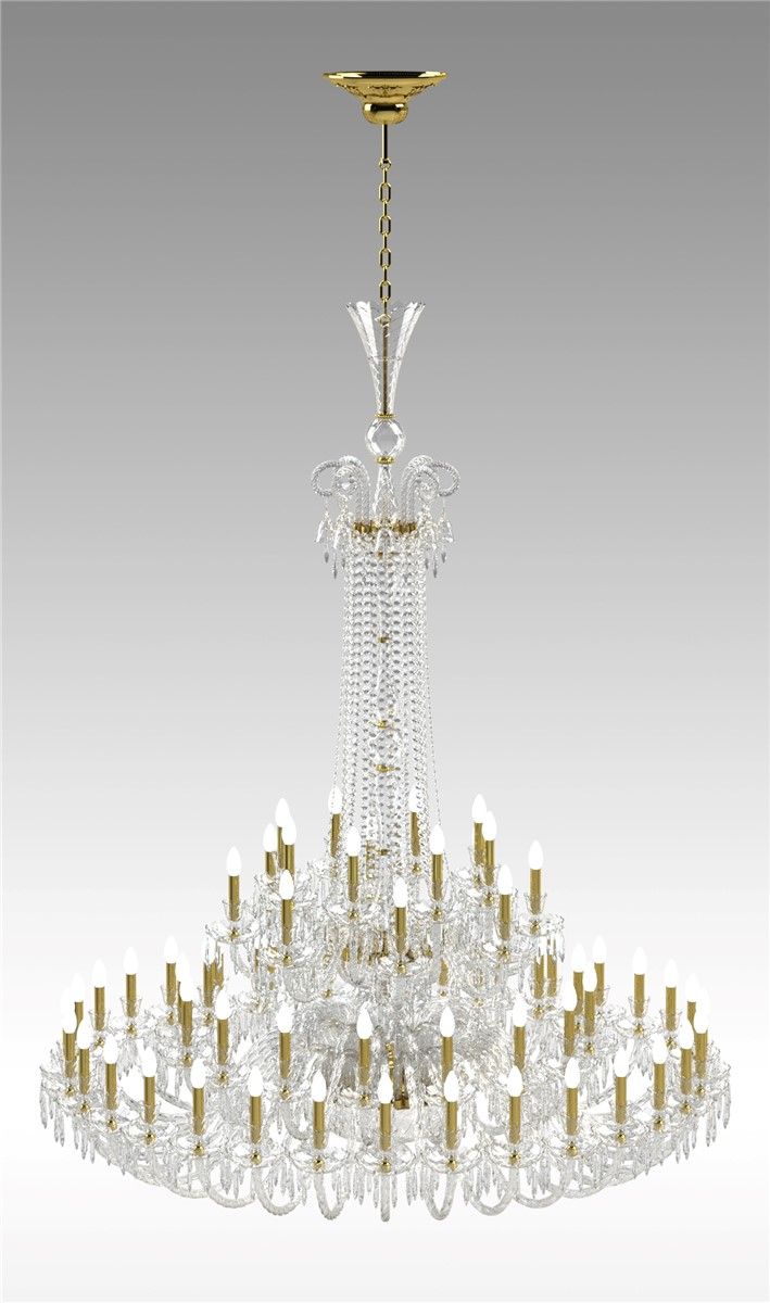 Italian Luxury Lighting / Chandeliers / Elegance Large Crystal 64 Lights D1200 064