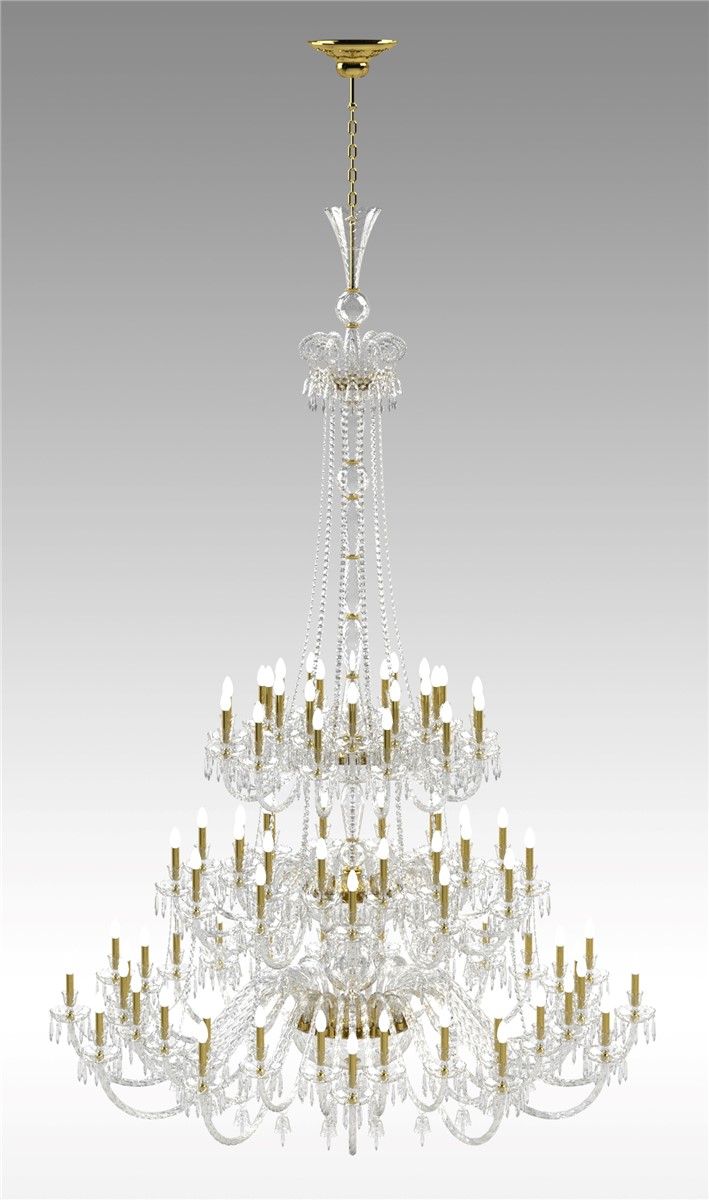 Italian Luxury Lighting / Chandeliers / Elegance Large Crystal 84 Lights D1200 084