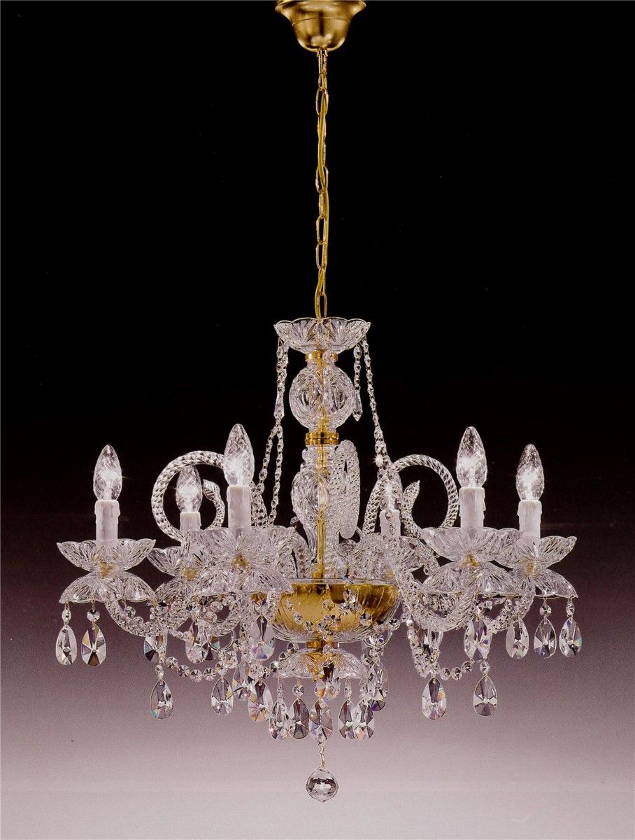 Italian Luxury Lighting / Chandeliers / Elegance Crystal 6 Lights D1302 006