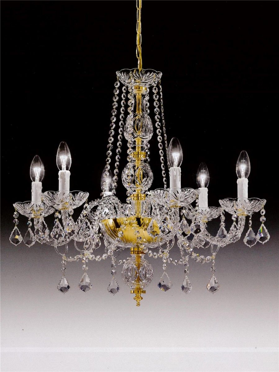 Italian Luxury Lighting / Chandeliers / Elegance Crystal 6 Lights D1315 006