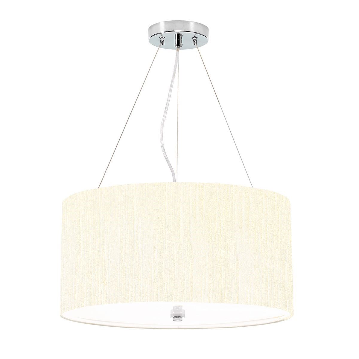 Elstead Lighting / Pendants & Suspension Lights / Pearce 18 Polished Chrome with Ivory Shade