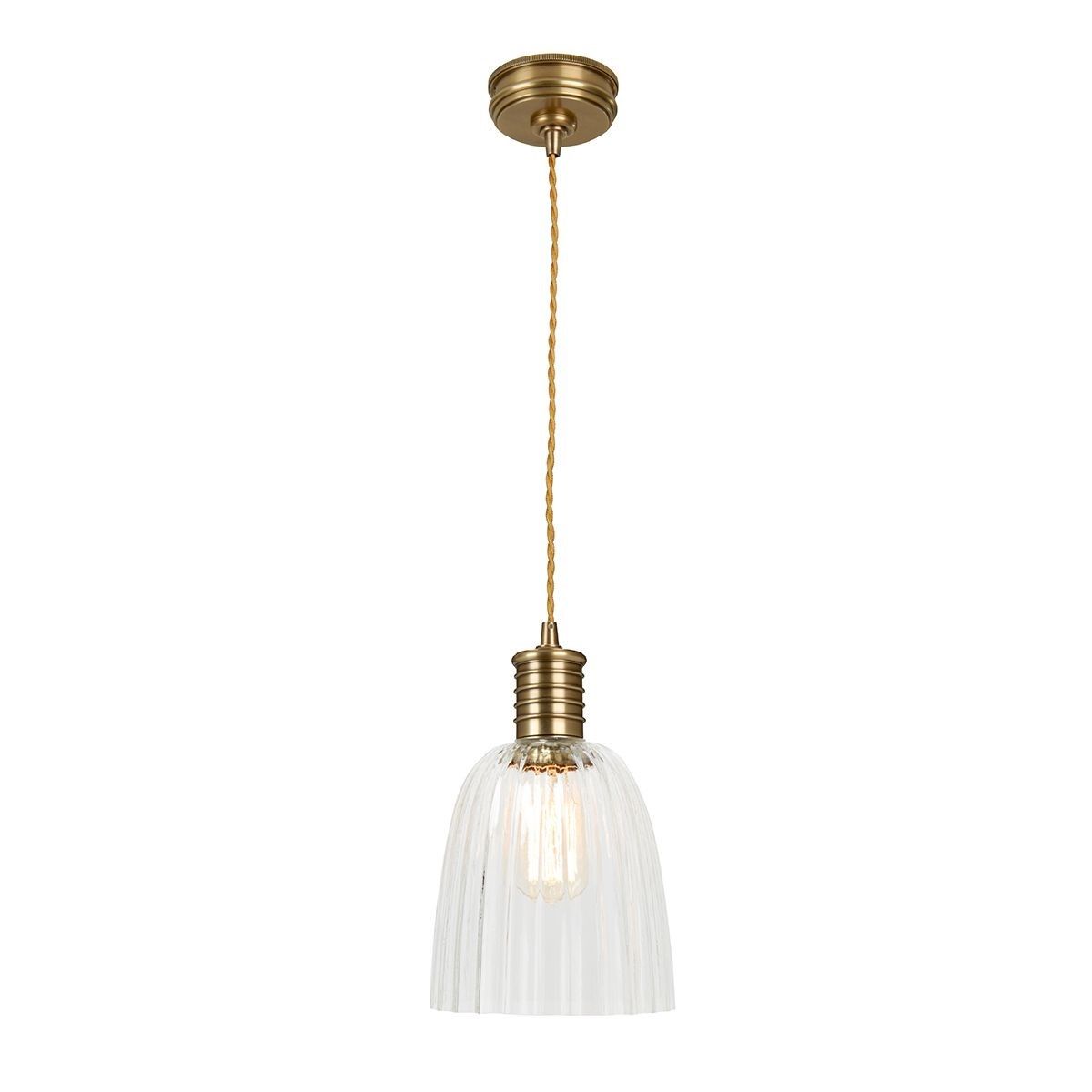 Elstead Lighting / Pendant Lights / Douille 1 Aged Brass