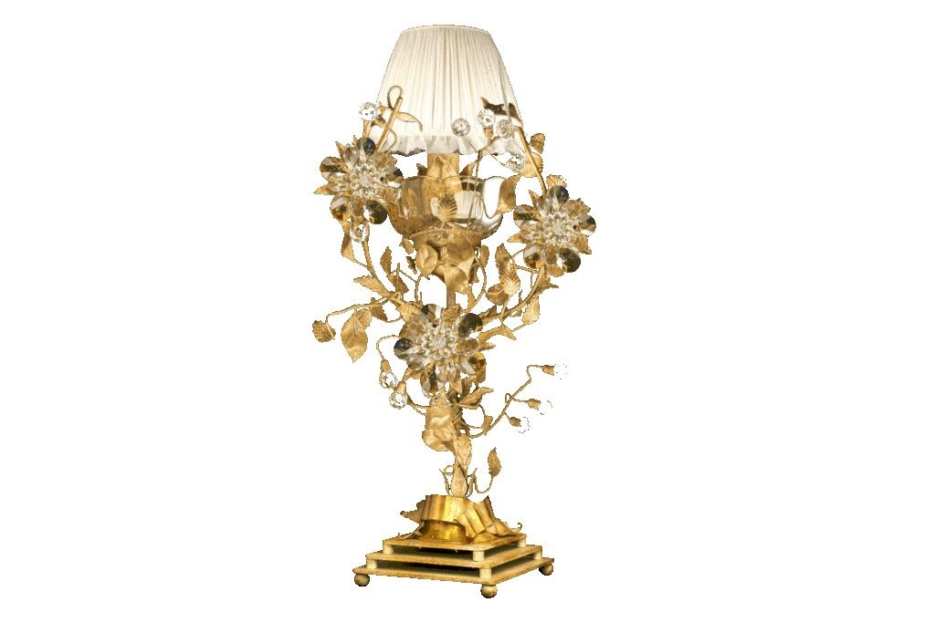 Mechini / Table Lamps / Bohemian Crystal and Murano Glass F106/1 Bis