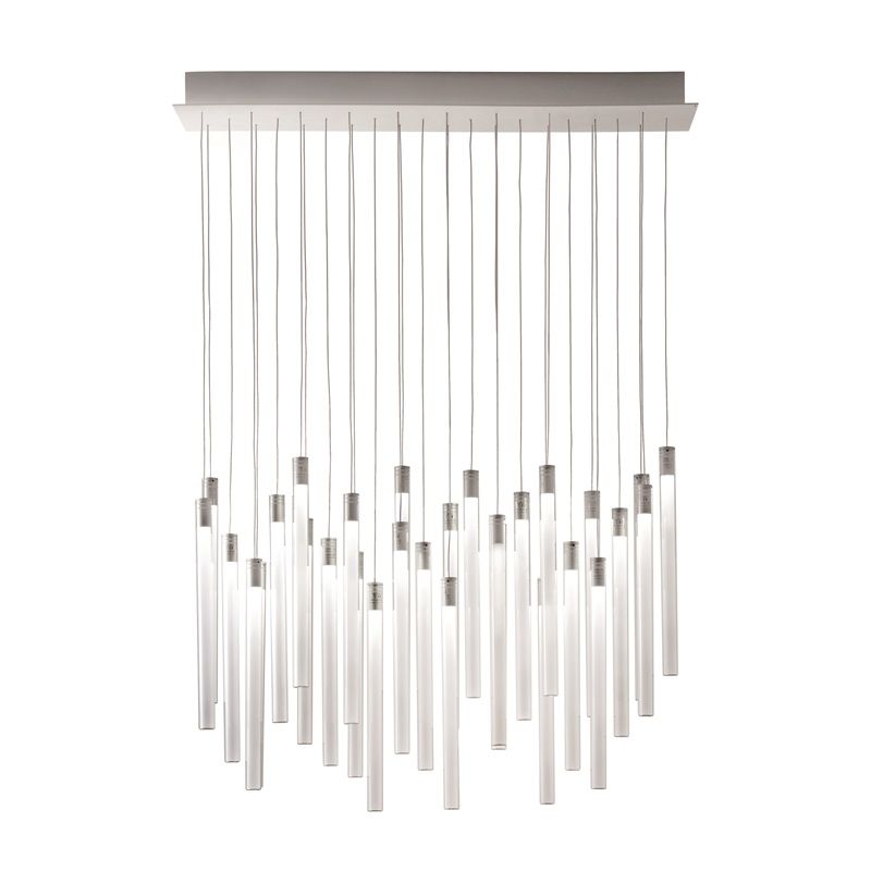 Fabbian / LED taklampor / Multispot Tooby F32 30 spots 90x15cm