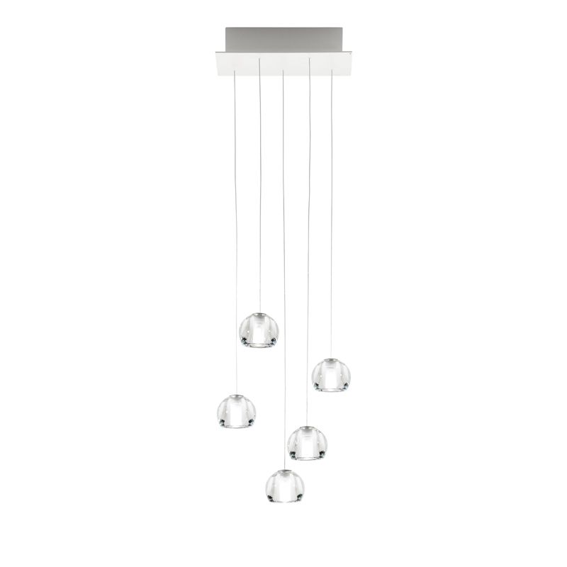 Fabbian / LED Taklampor / Multispot Beluga F32 5 spots 30x15cm