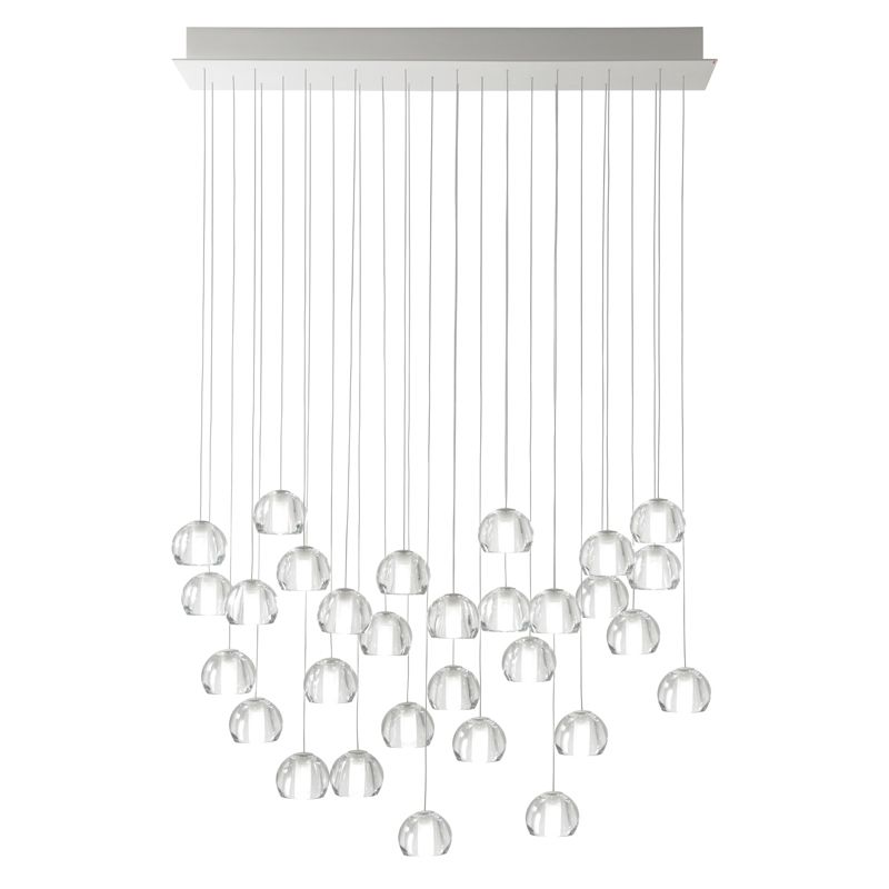 Fabbian / LED-taklampor / Multispot Beluga F32 30 spots 90x15cm