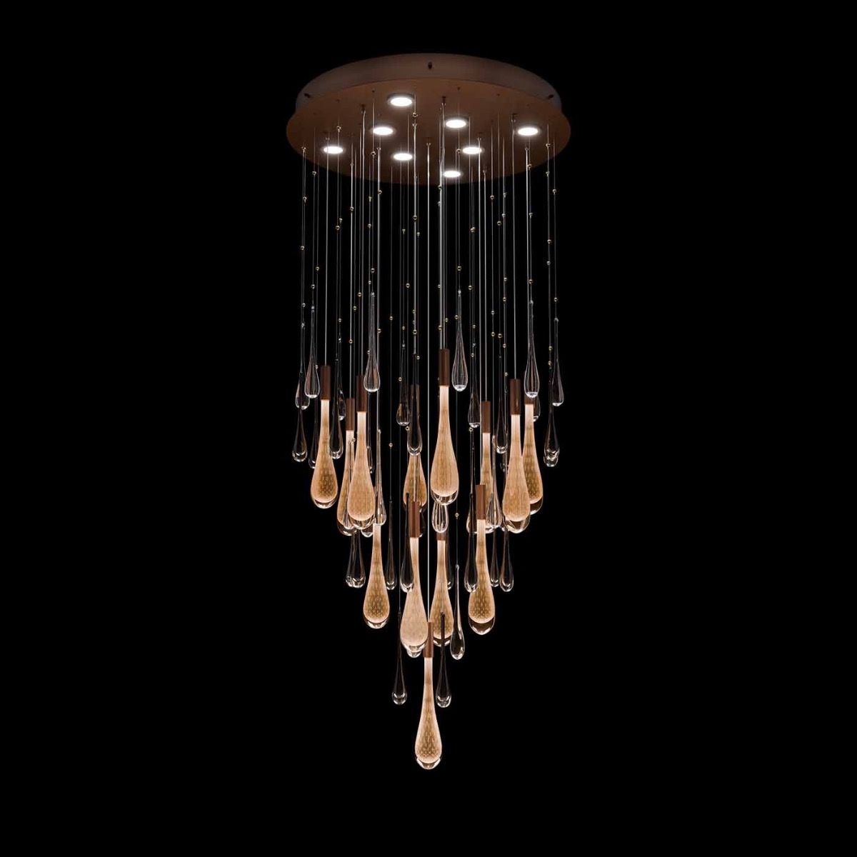 Fine Art Handcrafted Lighting / Pendants & Suspension Lights / Rain Round 100137