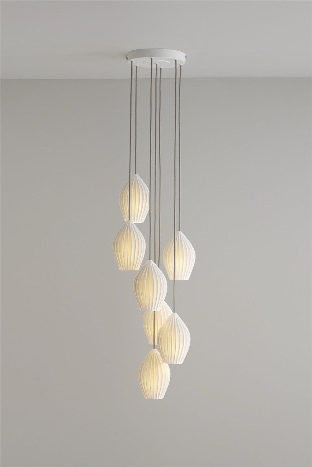 Original BTC / Pendants & Suspension Lights / Fin Grouping of 7