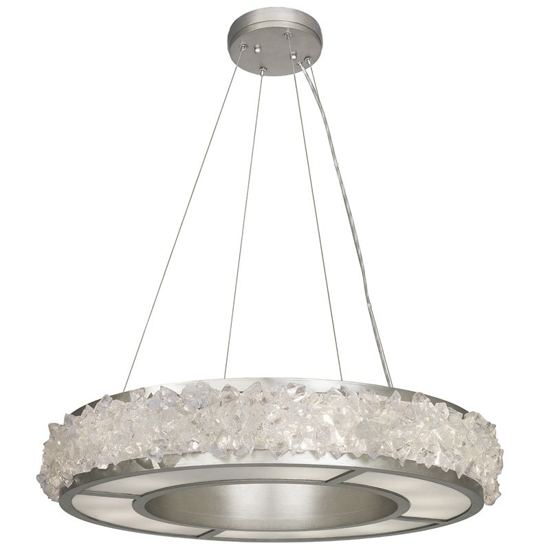 Fine Art Handcrafted Lighting / Pendant Lights / Arctic Halo 30″ Round 878140