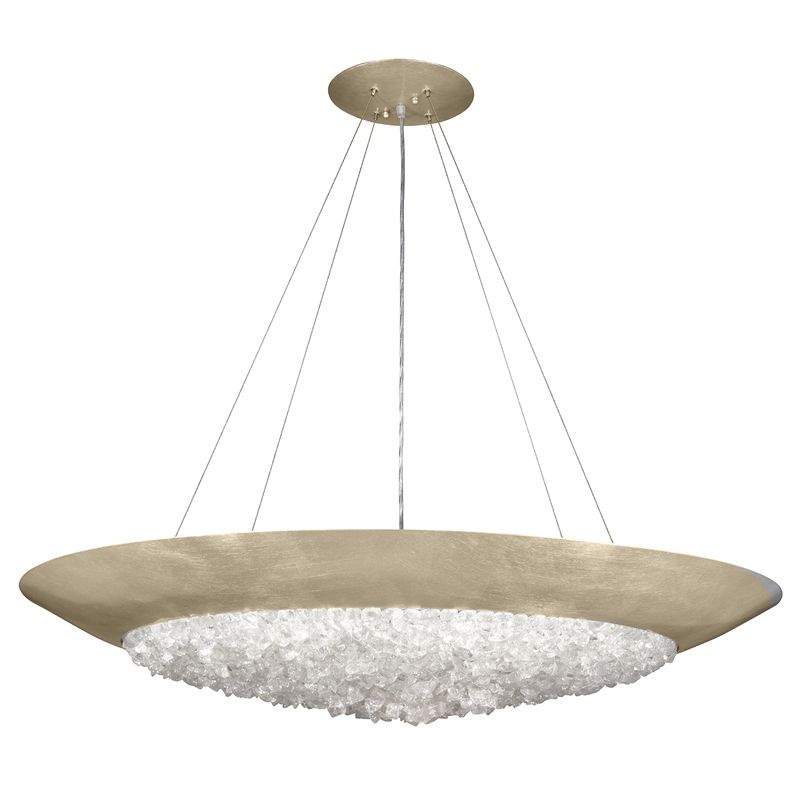 Fine Art Handcrafted Lighting / Pendant Lights / Arctic Halo 44″ Round 876540