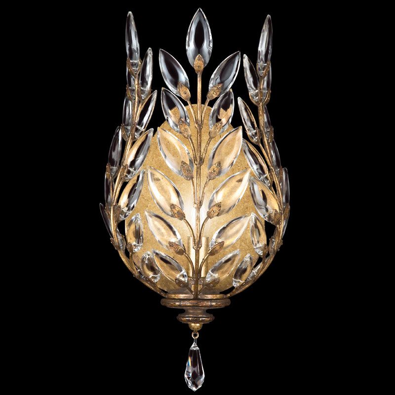 Fine Art Handcrafted Lighting / Wall Sconces / Crystal Laurel 17″ 759550 773850
