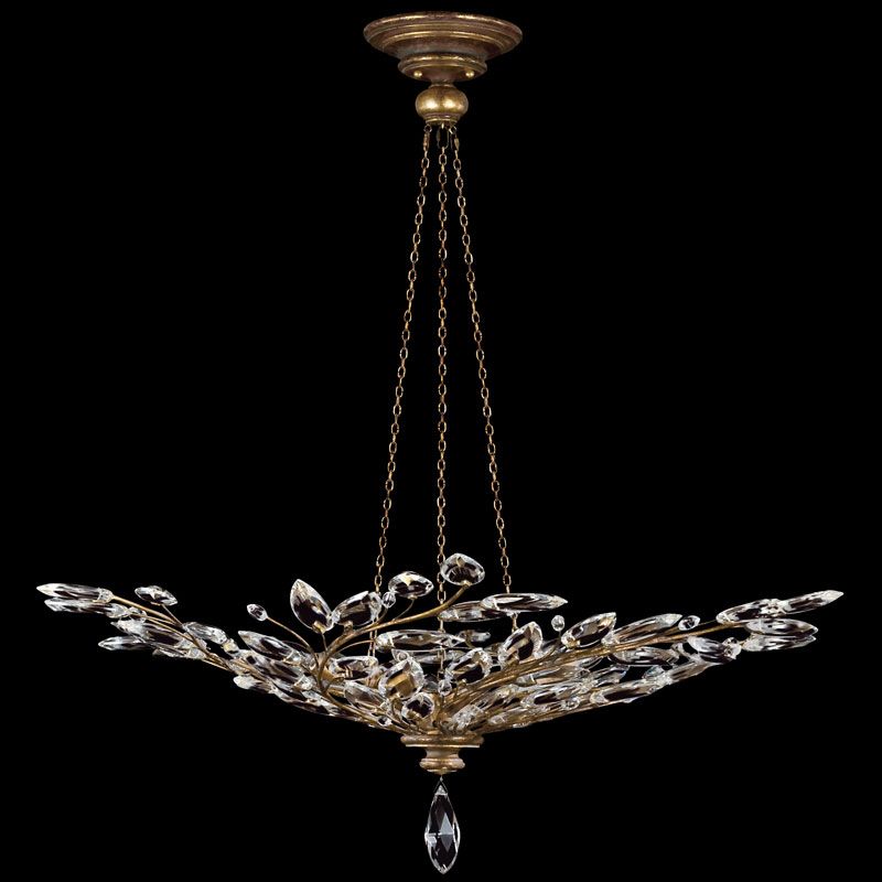 Fine Art Handcrafted Lighting / Pendant Lights / Crystal Laurel 47″ Round 753740 776440