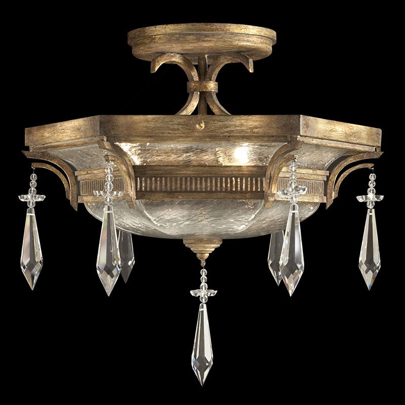 Fine Art Handcrafted Lighting / Round Semi-Flush Mounts / Monte Carlo 21″ 569840