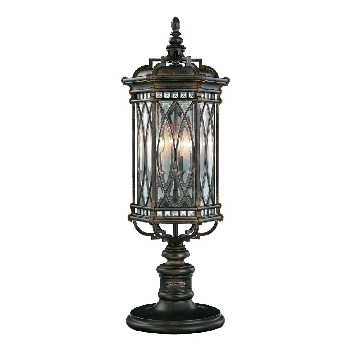 Fine Art Handcrafted Lighting / Outdoor Adjustable Pier/Post Mount / Warwickshire 32″ 611283