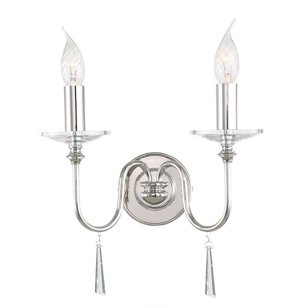 Elstead Lighting / Wall Lights / Finsbury Park 2 Polished Nickel