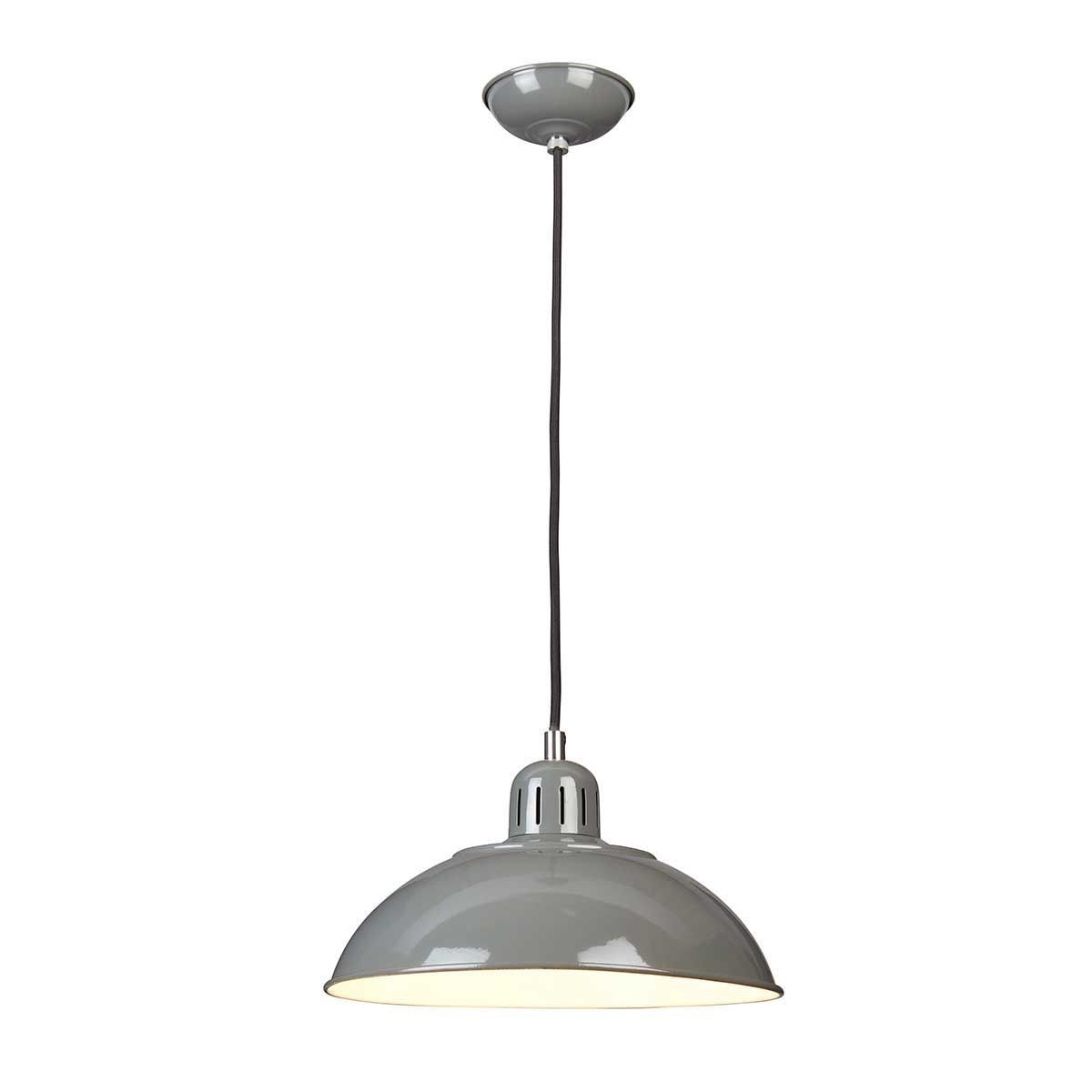 Elstead Lighting / Pendant Lights / Franklin 1 Grey