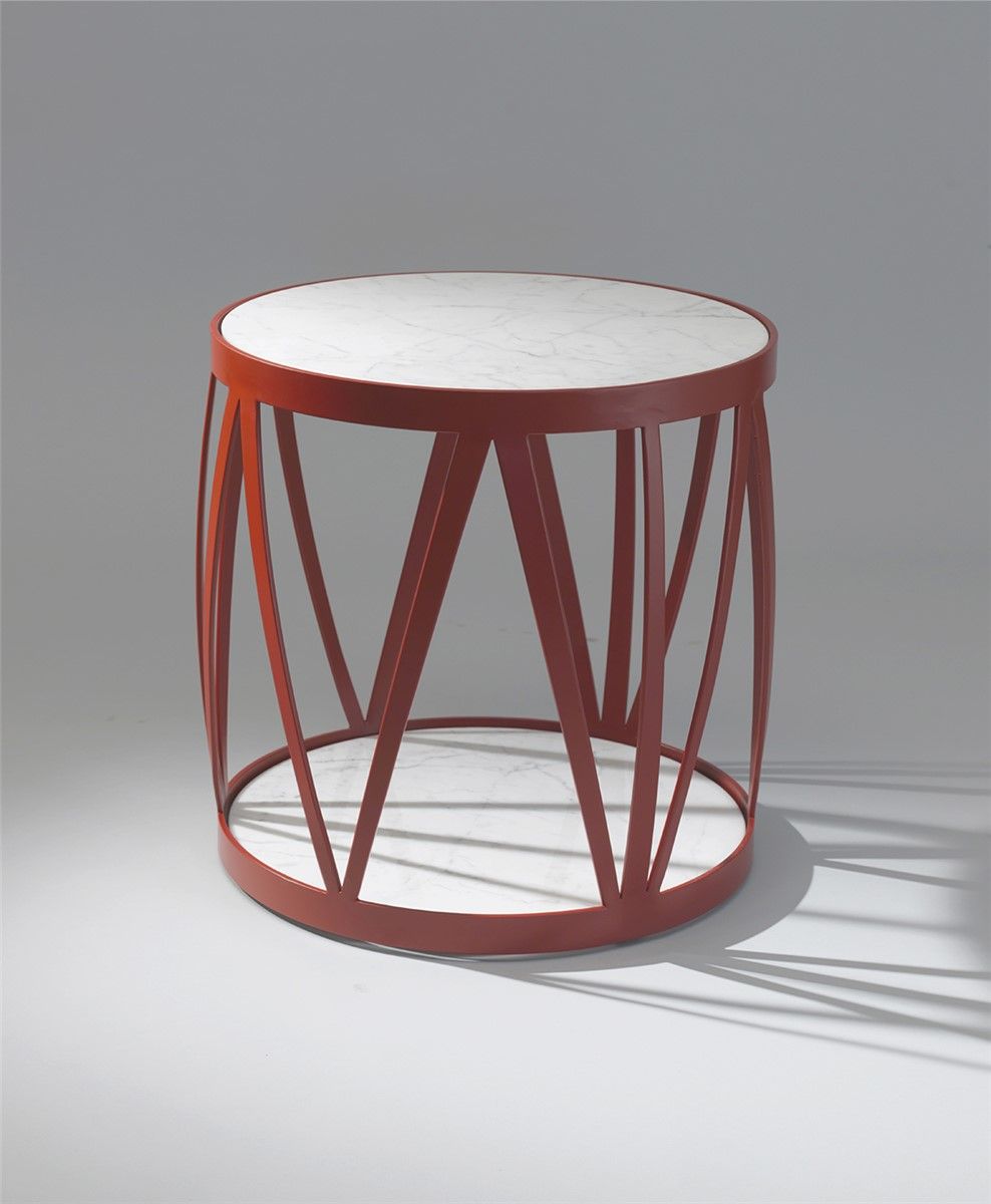 Officina Ciani / Outdoor Coffee tables / with Marble Top GF4023CT-RO Zig zag