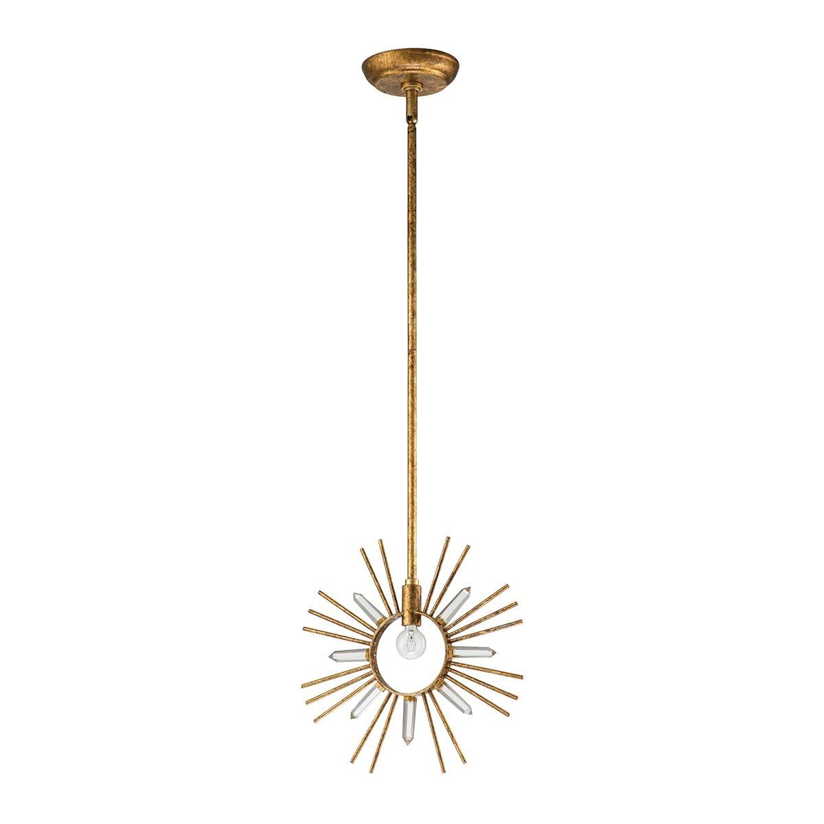 Elstead Lighting / Pendant Lights / Sun King Gold Leaf