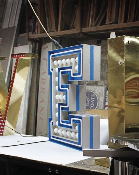 DelightFULL / Floor or Wall Lamps / Light Letter E | Graphic Letters "E"