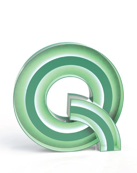 DelightFULL / Floor or Wall Lamps / Light Letter Q | Graphic Letters "Q"