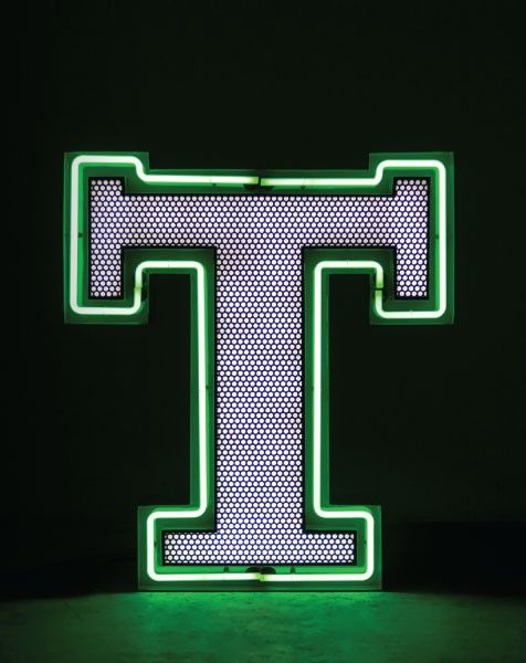 DelightFULL / Floor or Wall Lamps / Light Letter T | Graphic Letters "T"