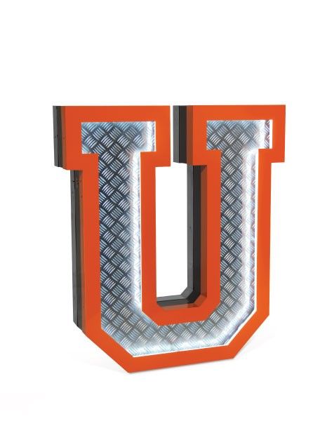DelightFULL / Floor or Wall Lamps / Light Letter U | Graphic Letters "U"