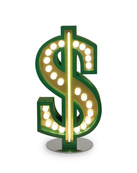 DelightFULL / Floor or Wall Lamps / Light Symbol $ | Graphic Symbols Dollar