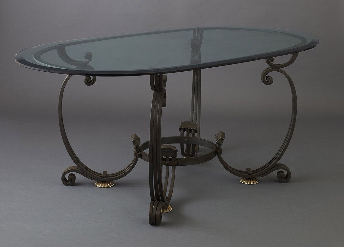 Dining Table from Wrought Iron HF2031TA Conchiglia by Officina Ciani