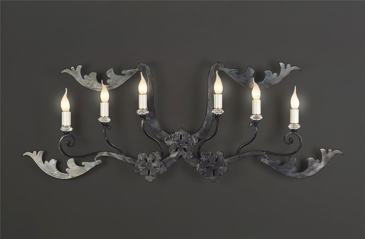 Officina Ciani / Vägglampor / Metal with Crystals Details HL1055WA-6 Marot