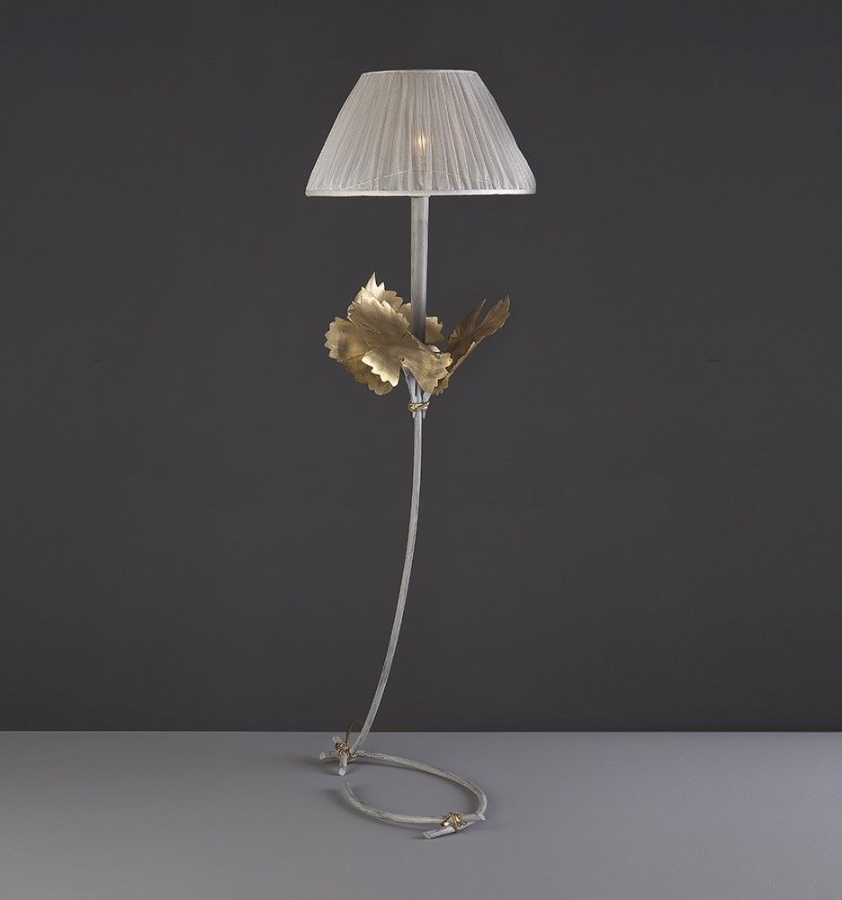 Bordslampa i järn med blad HL1073TA-1 Raspo by Officina Ciani