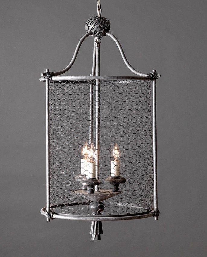 Officina Ciani / Pendants & Suspension Lights / Forged Iron with Grid HL1089CH-3 Rete