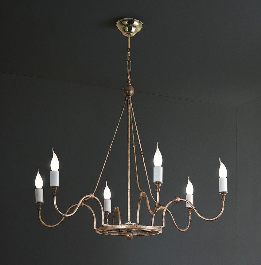 Officina Ciani / Chandeliers / Iron Simple HL1098CH-6 Tondino