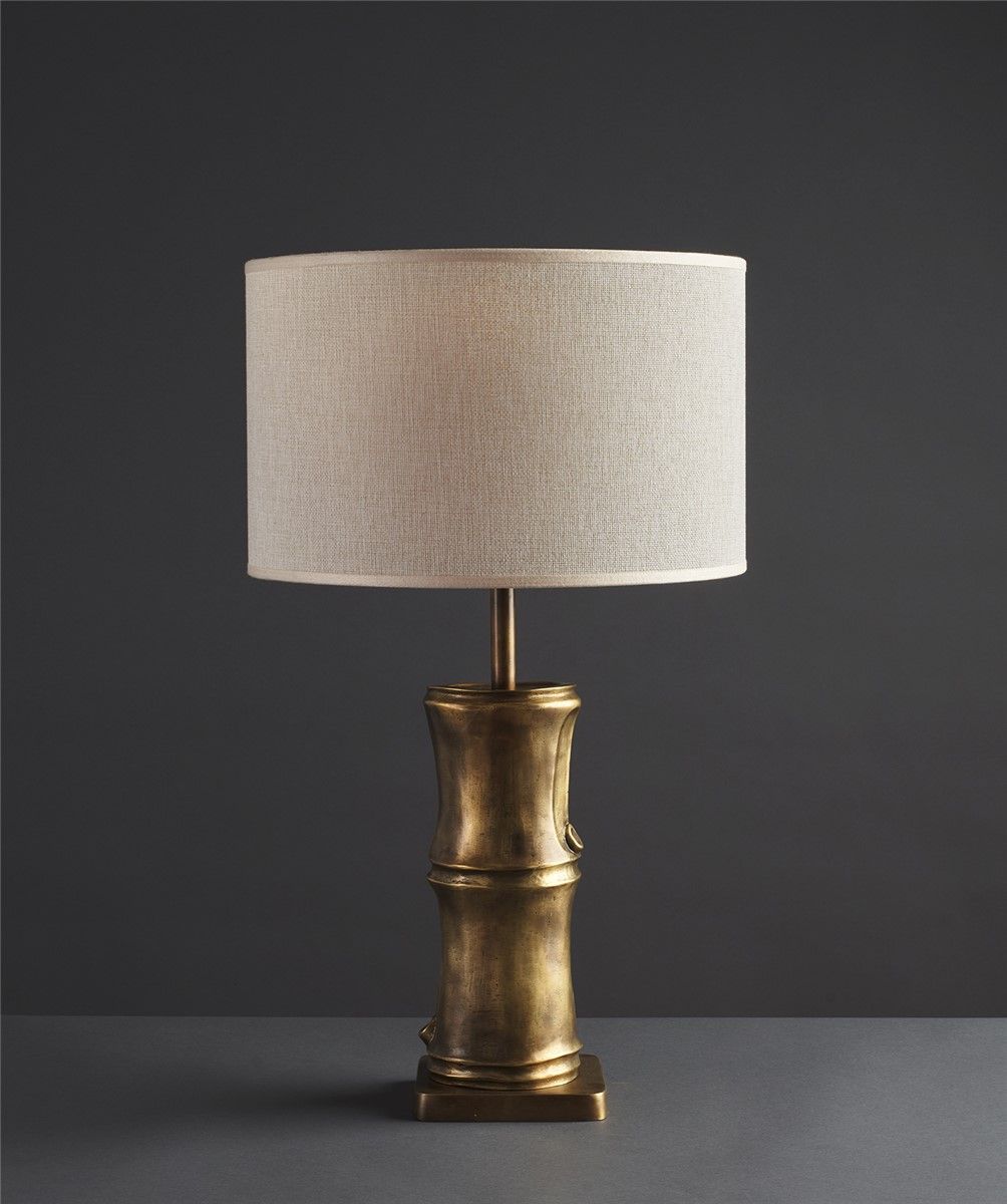 Officina Ciani / Bordslampor / in Brass with Bamboo Motif HL1101TA-1 Canna