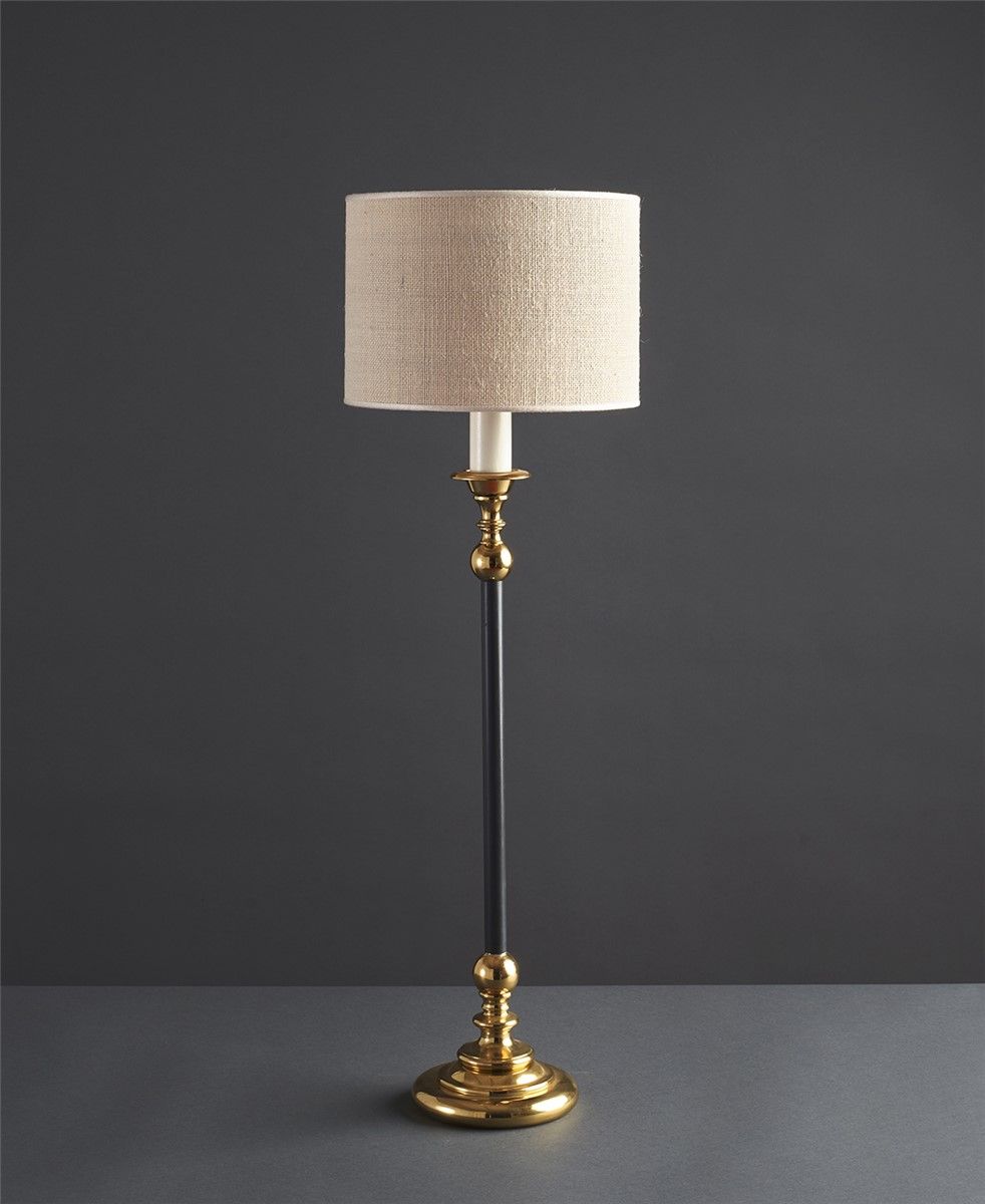 Officina Ciani / Bordslampor / Iron and Brass with Lampshade HL1124TA-1 Hl1124ta