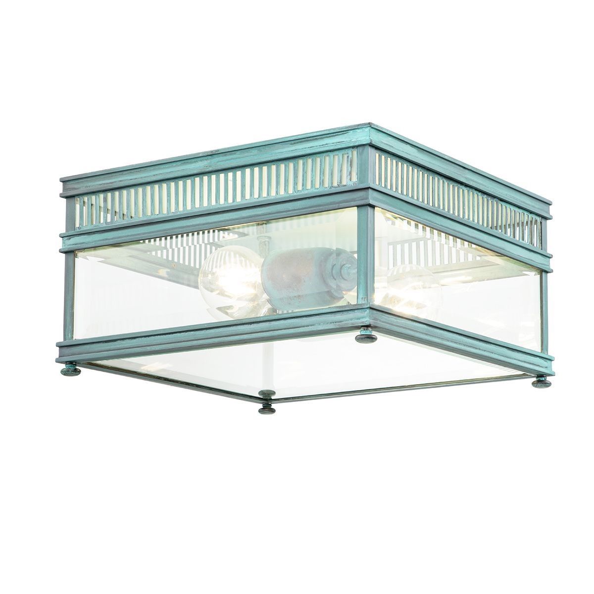 Elstead Lighting / Outdoor Ceiling Lights / Holborn Flush Verdigris